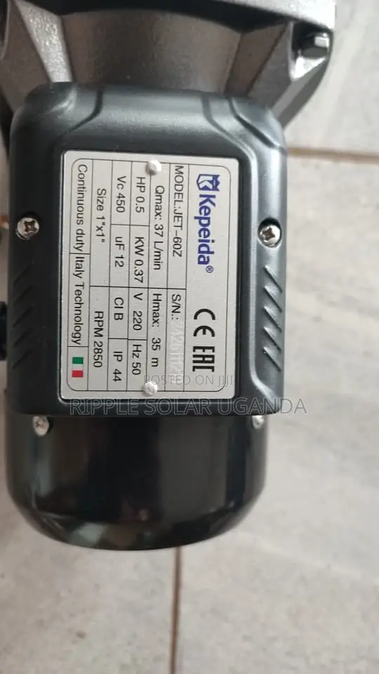 0.5HP Jet Water Pump 35m Head 37l/Min 220V