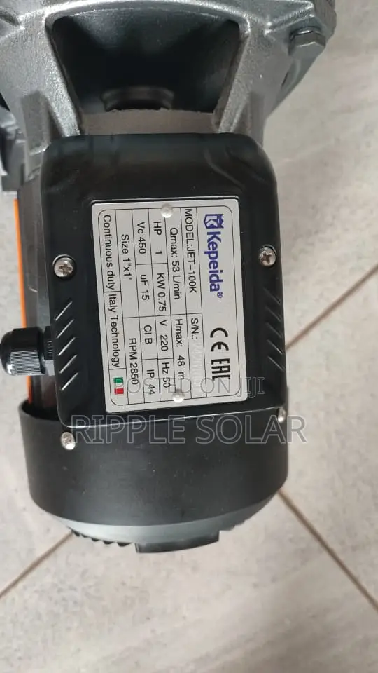 1HP Jet Water Pump 48m Head 53l/Min 220V