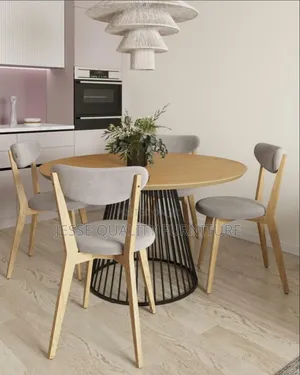 Four Seater Natural Wooden Space Saving Dining