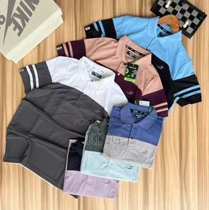 Generic Men's Stripe Design Polo Shirts