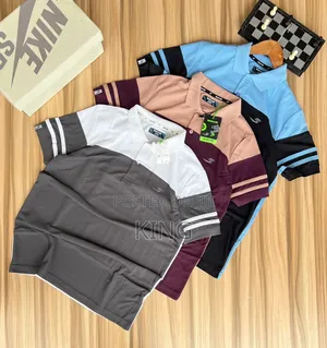 Generic Men's Stripe Design Polo Shirts