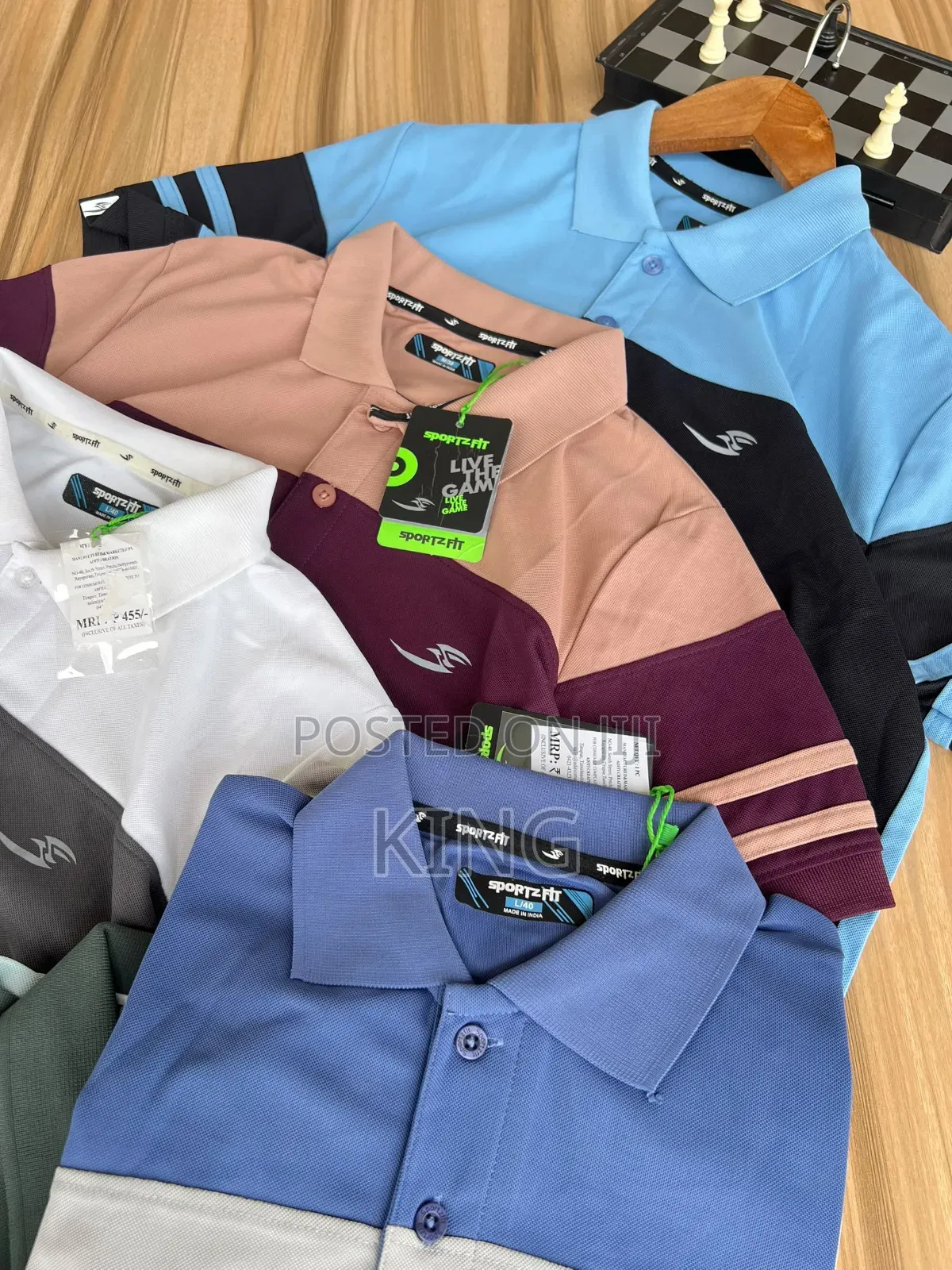 Generic Men's Stripe Design Polo Shirts