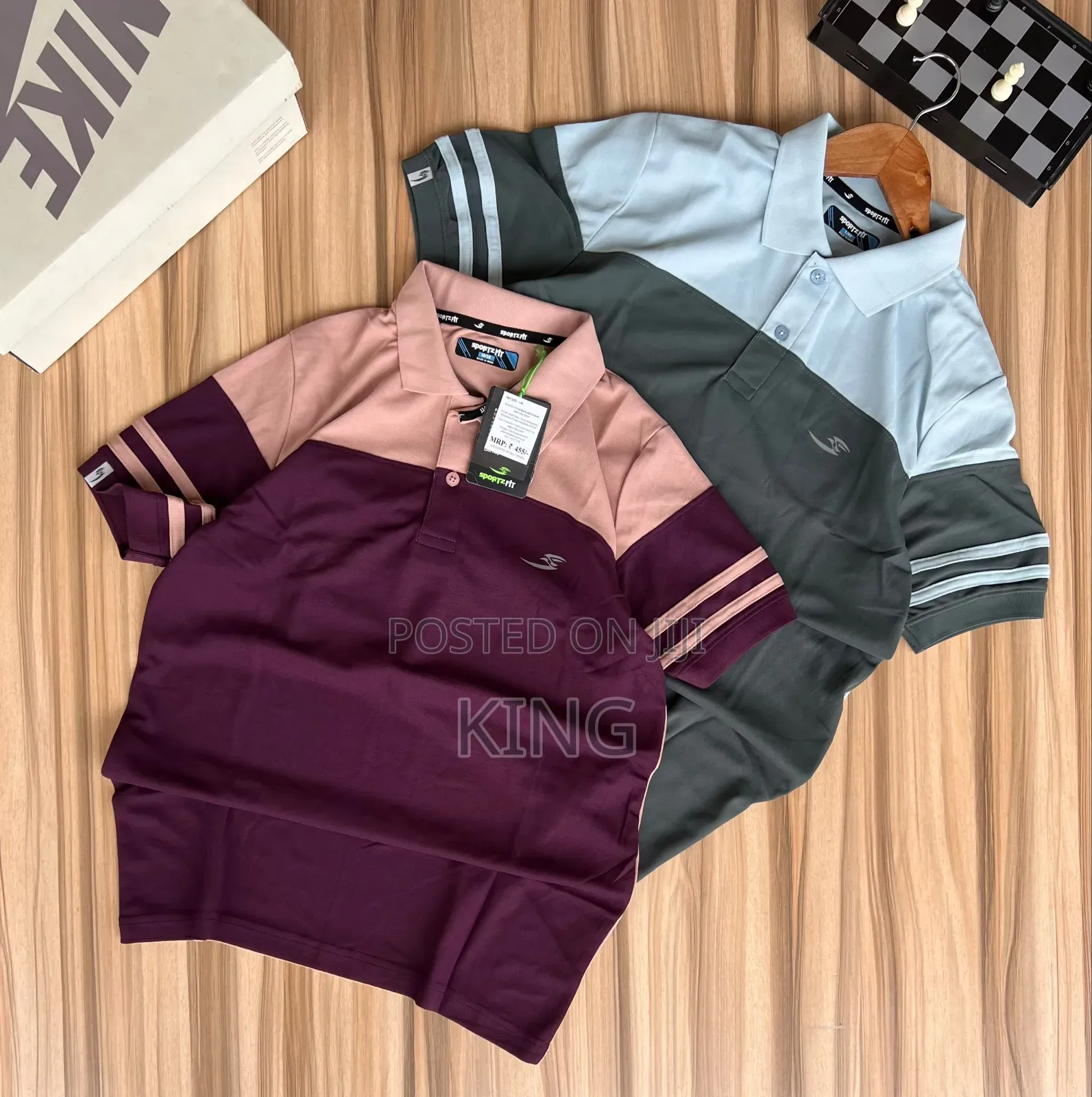 Generic Men's Stripe Design Polo Shirts
