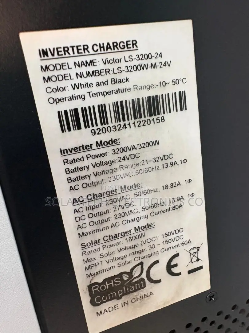 Original Sumry 3.2KW 24V Solar Hybrid Inverter 60A MPPT