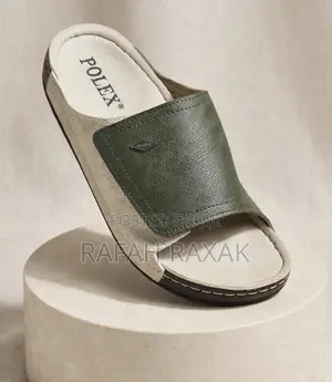 Men’s Classic Beige/Green Polex Comfort Push in Sandals