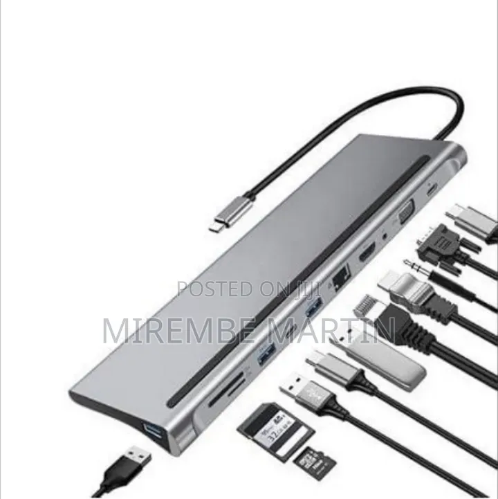 0ten 12 in 1 Multi Port USB C Dock Type C to HDMI + 4 USB A