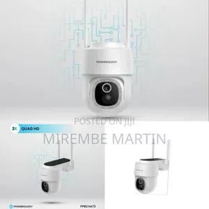 Powerology Wireless Outdoor Camera With Solar Panel Works
