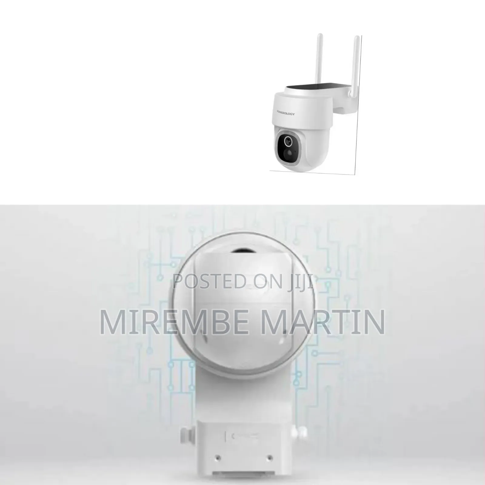 Powerology Wireless Outdoor Camera With Solar Panel Works