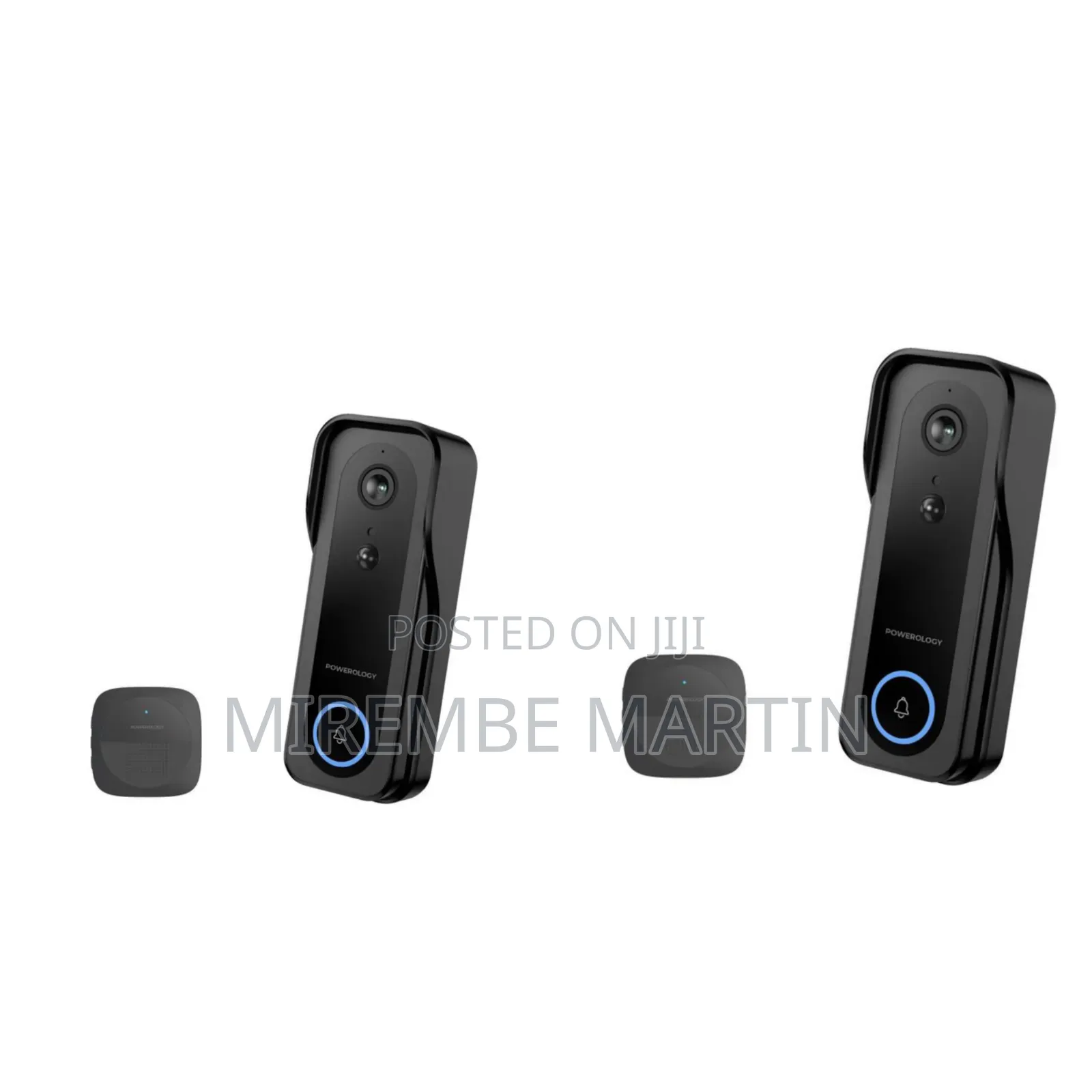 Powerology IP65 265GB 3MP Infrared Smart Camera Doorbell 5200mAh