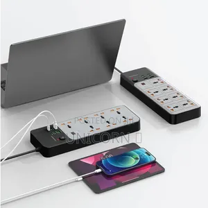Porodo 7 AC Universal Power Strip 3000W Timer 6 USB 3M Extension