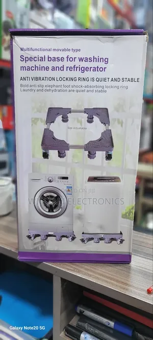 Adjustable Movable Base Fridge Stand With 4 Strong Sheets