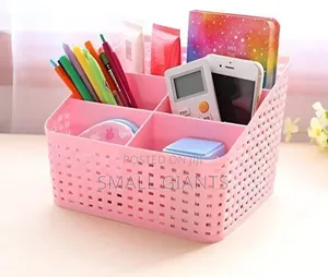 Desk Organizer With Multiple Compartments for Cosmetics or Stationery.