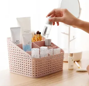 Desk Organizer With Multiple Compartments for Cosmetics or Stationery.
