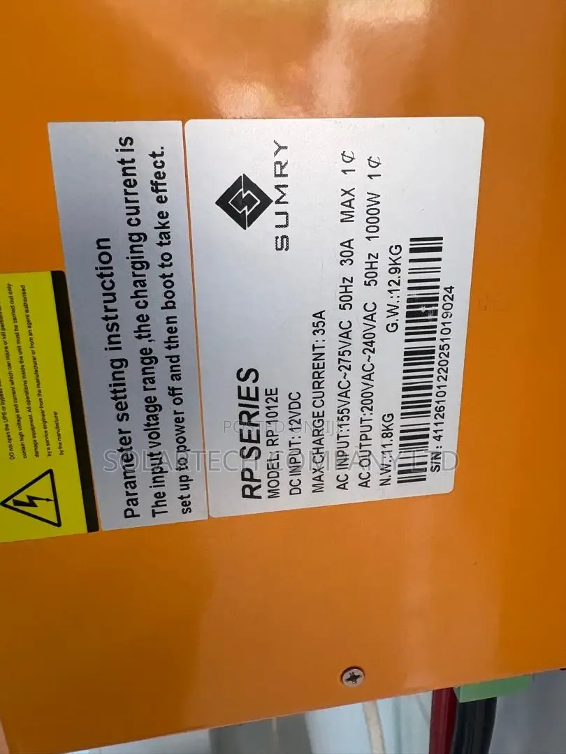 Sumry RP1012E 1000W Pure Sine Wave Inverter Charger 12V