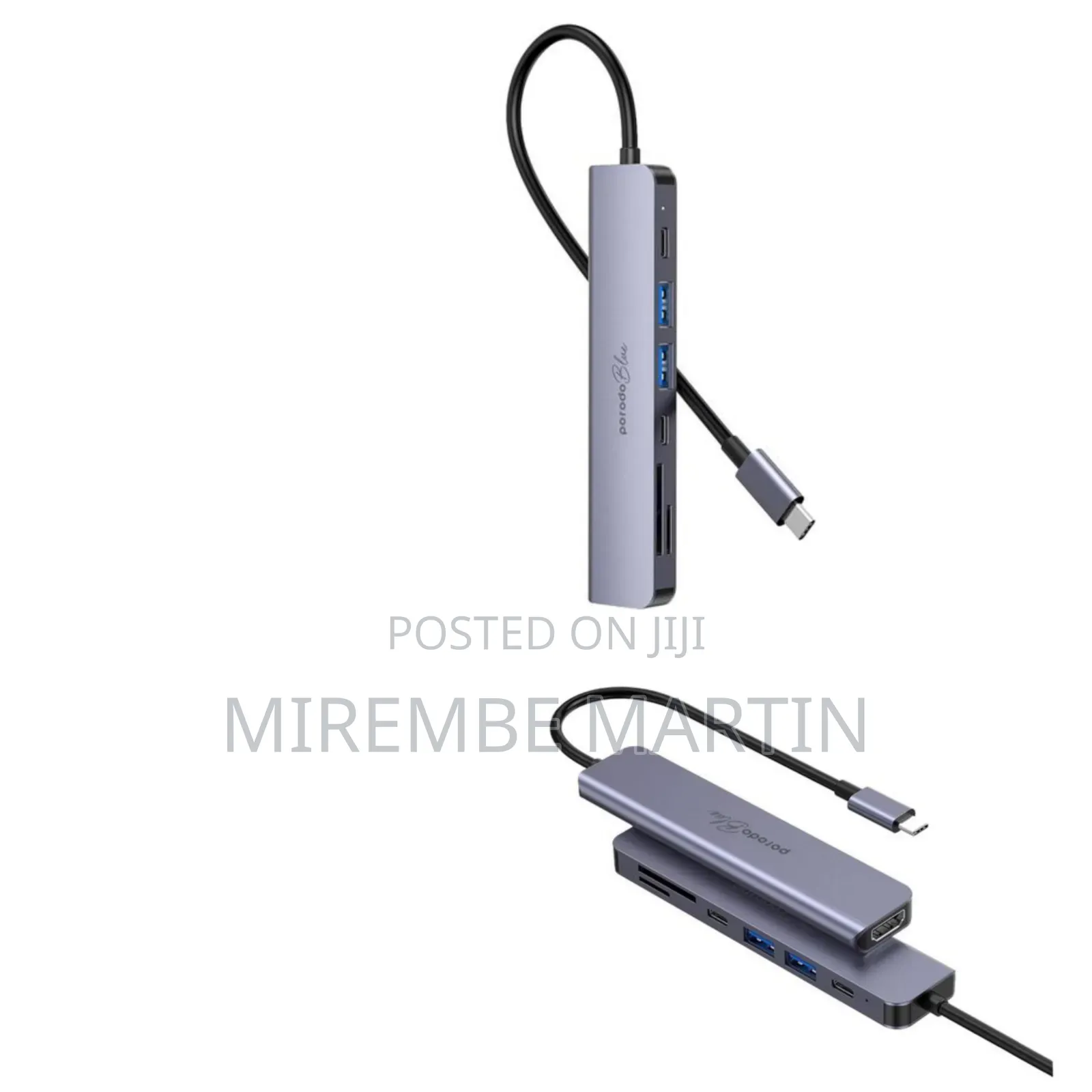 Porodo 9-in-1 USB-C Hub Multiport Adapter With 100W PD, HDMI,