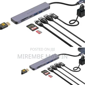 Porodo 9-in-1 USB-C Hub Multiport Adapter With 100W PD, HDMI,
