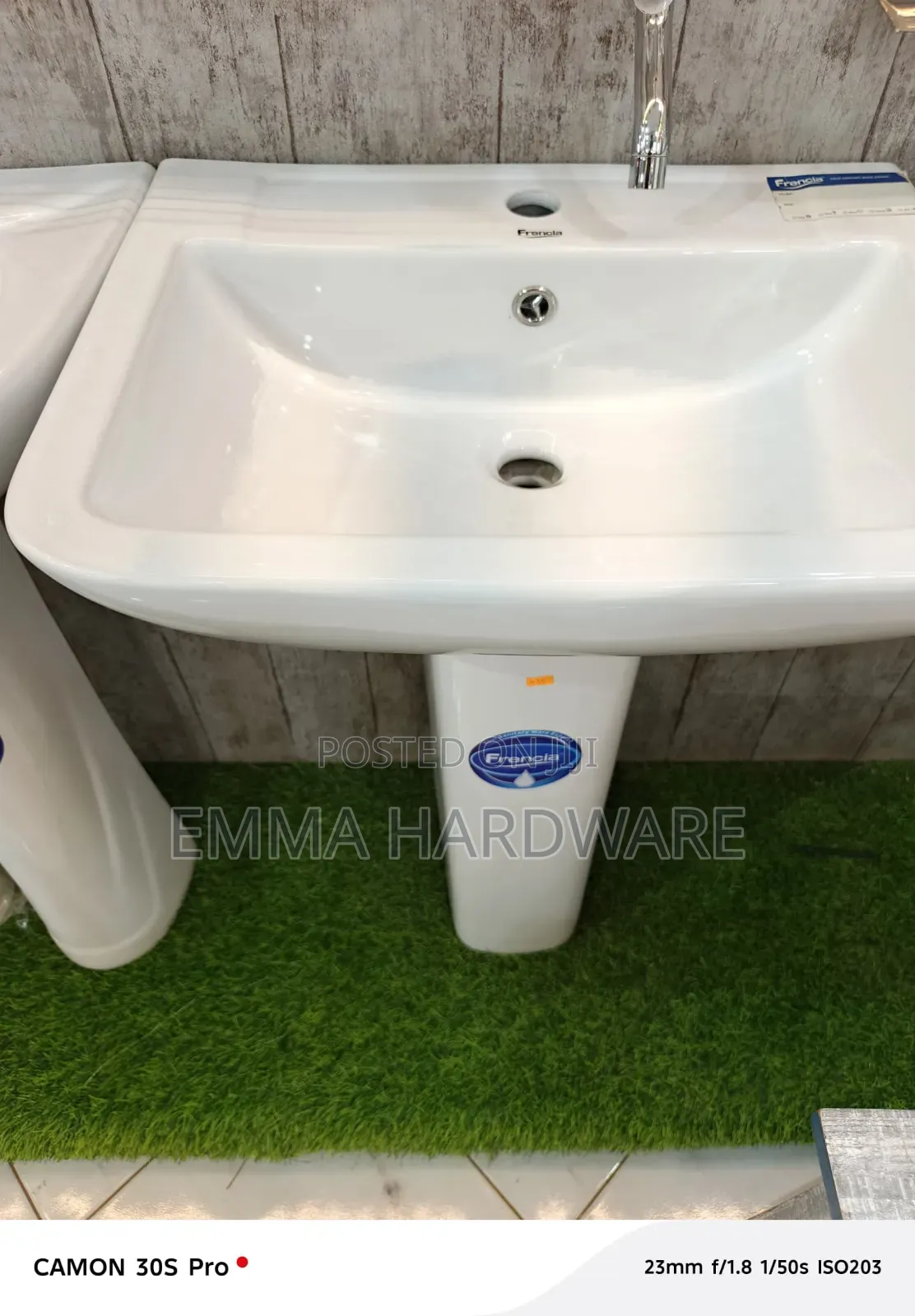Hand Basin Full Set With Accessories Frencia Square (All Sizes)