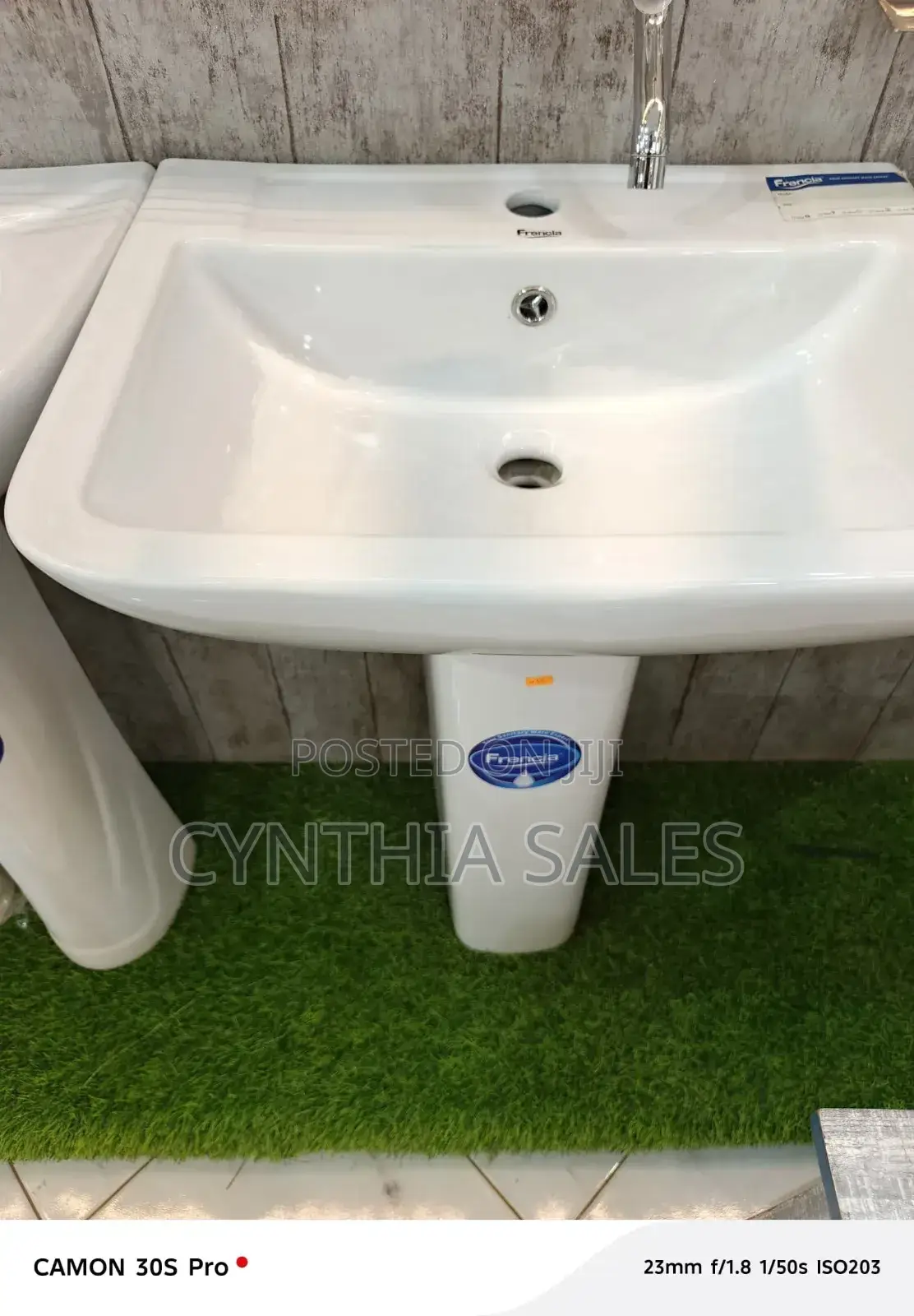Hand Basin Full Set With Accessories Frencia Square (All Sizes)