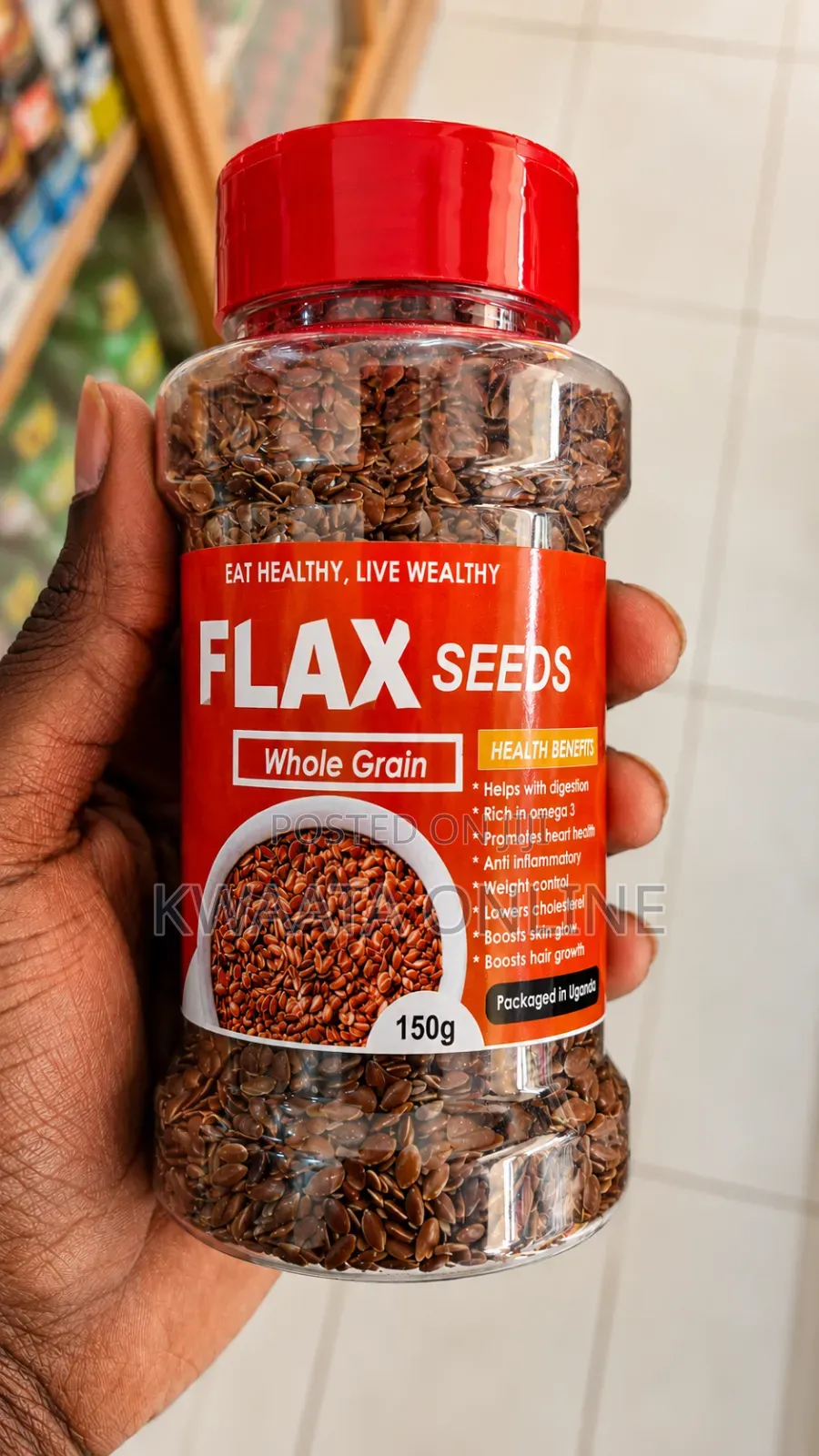 Whole Grain Flax Seeds Protein,Omega-3 Fibre Rich for Baking, Smoothie