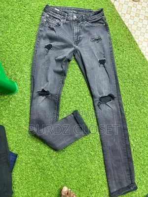 Men's Black Ripped Skinny Jeans – Premium Stretch Denim