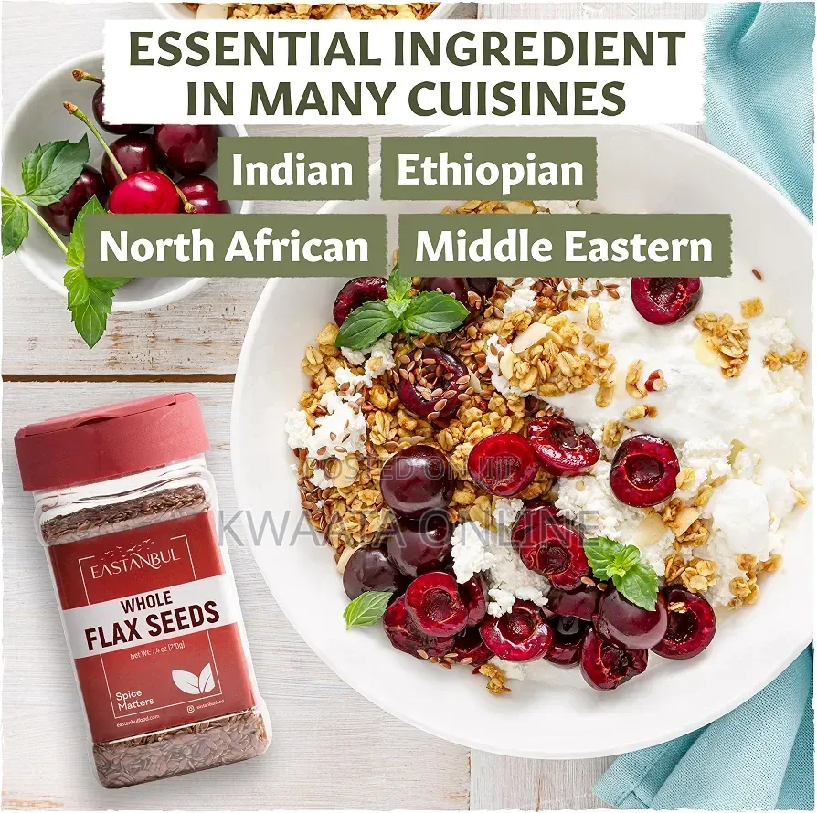 Whole Grain Flax Seeds Protein,Omega-3 Fibre Rich for Baking, Smoothie