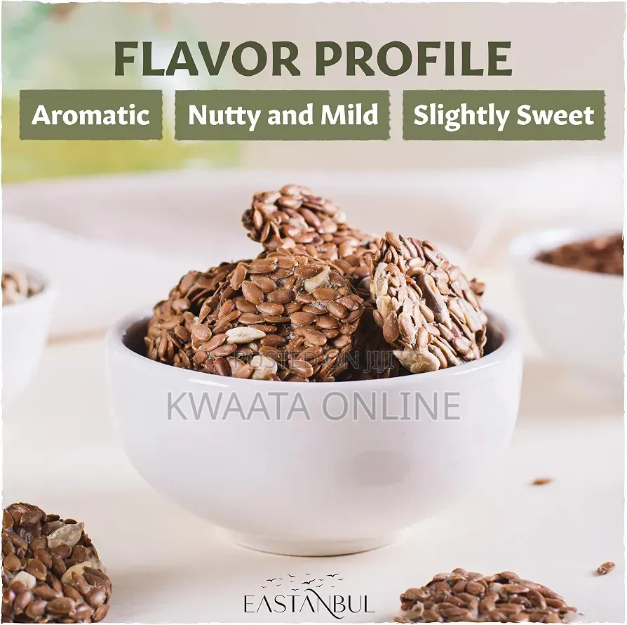 Whole Grain Flax Seeds Protein,Omega-3 Fibre Rich for Baking, Smoothie