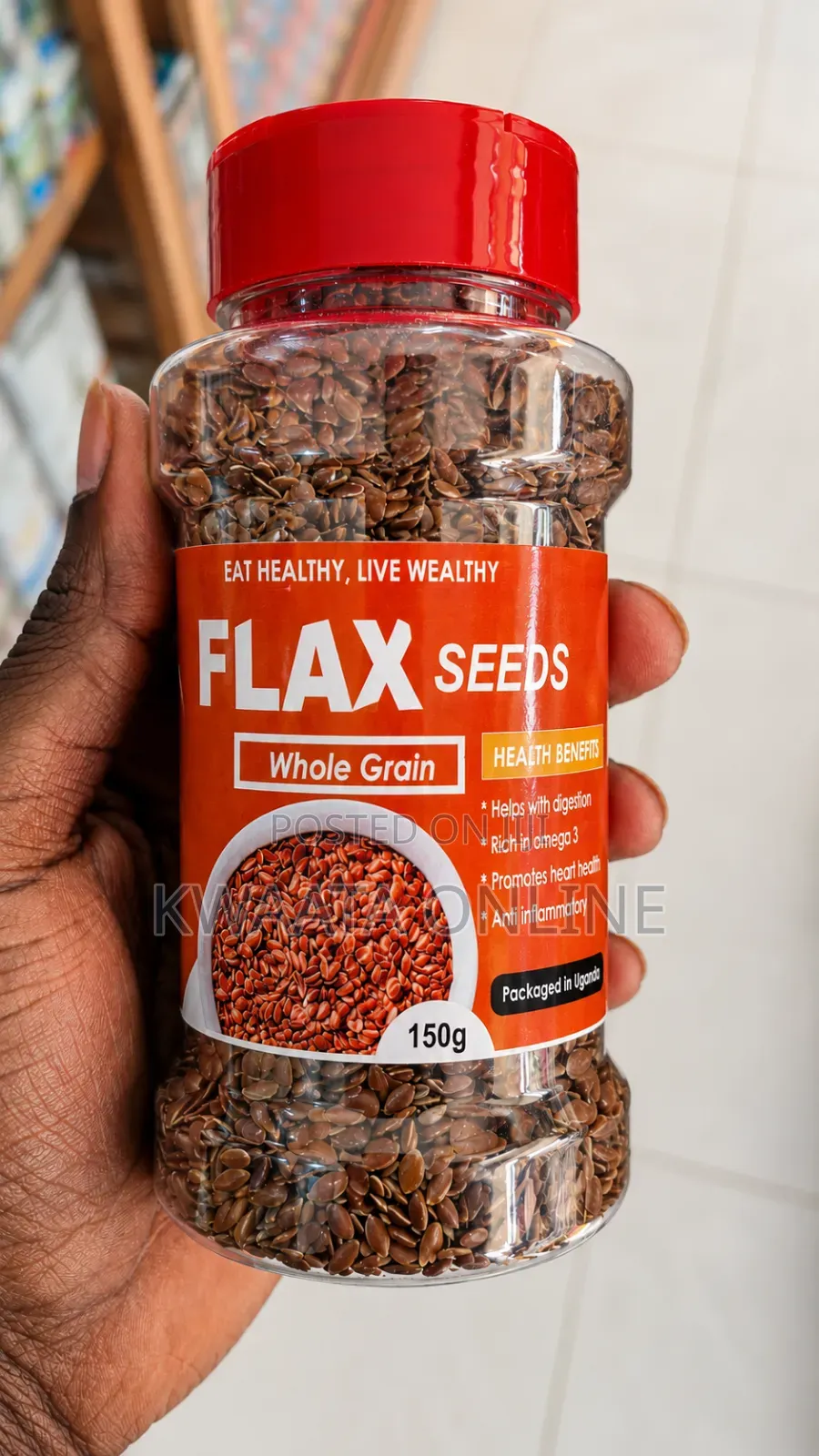 Whole Grain Flax Seeds Protein,Omega-3 Fibre Rich for Baking, Smoothie