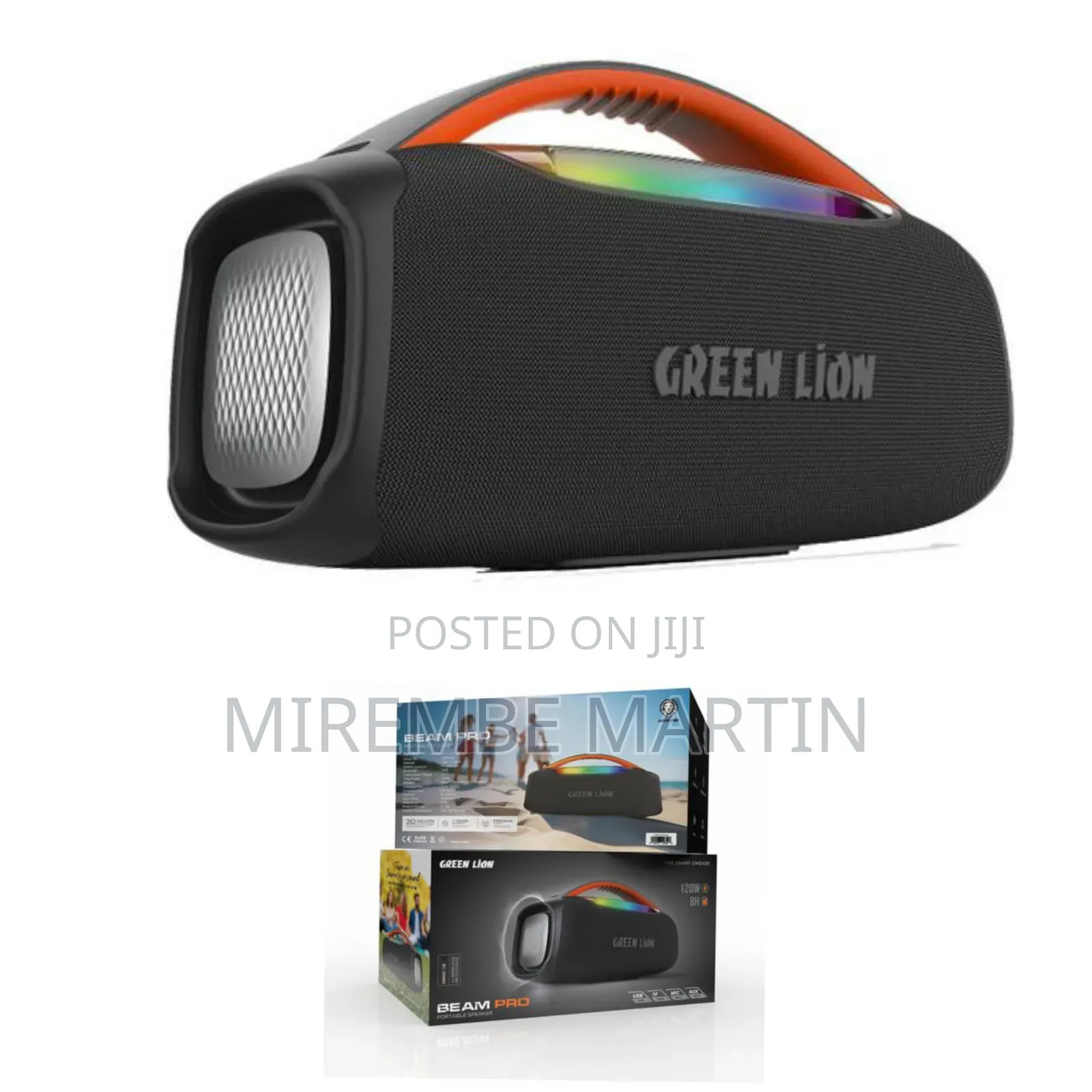 Beam Pro Portable Speaker , 120W Power USB Flash Drive,