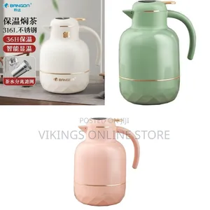 2 Litres Thermal Coffee Carafe, Stainless Steel Tea Flask for Hot