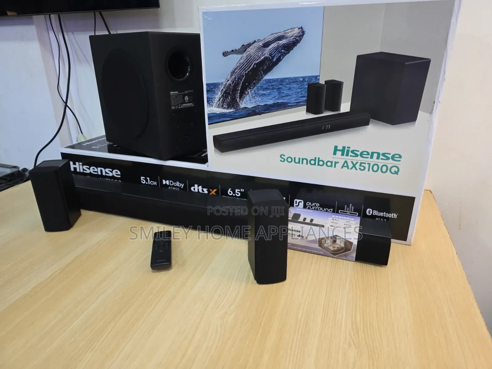 Brand New AX5100 Hisense Wireless Soundbar 5.1 Channel