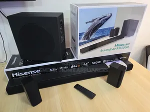 580watts Hisense Brand New 5.1channel Wireless Extra Bass Soundbar