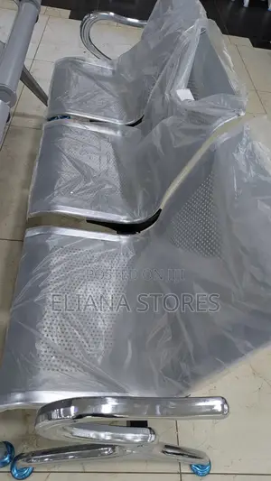 3 Seater Silver Waiting Chair
