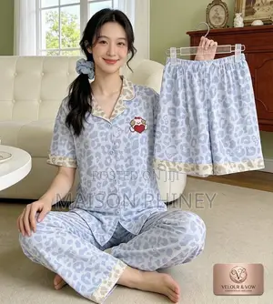 Maison Phiney Premium Cotton Pajama Set – Soft Luxurious