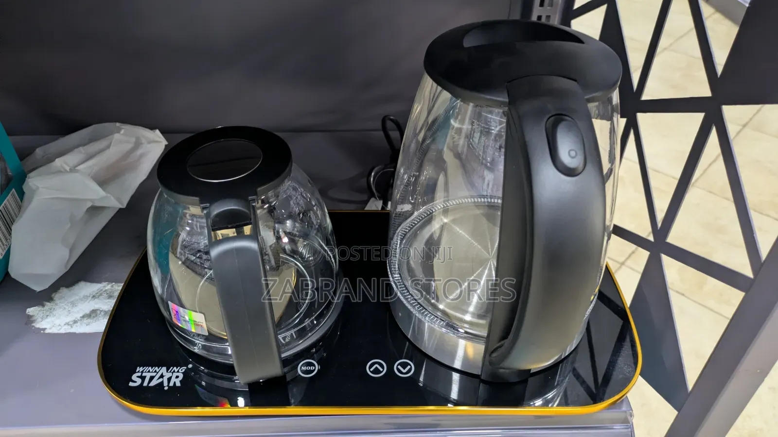 2 in 1 Winningstar Electric Glass Kettle Tea Maker Set