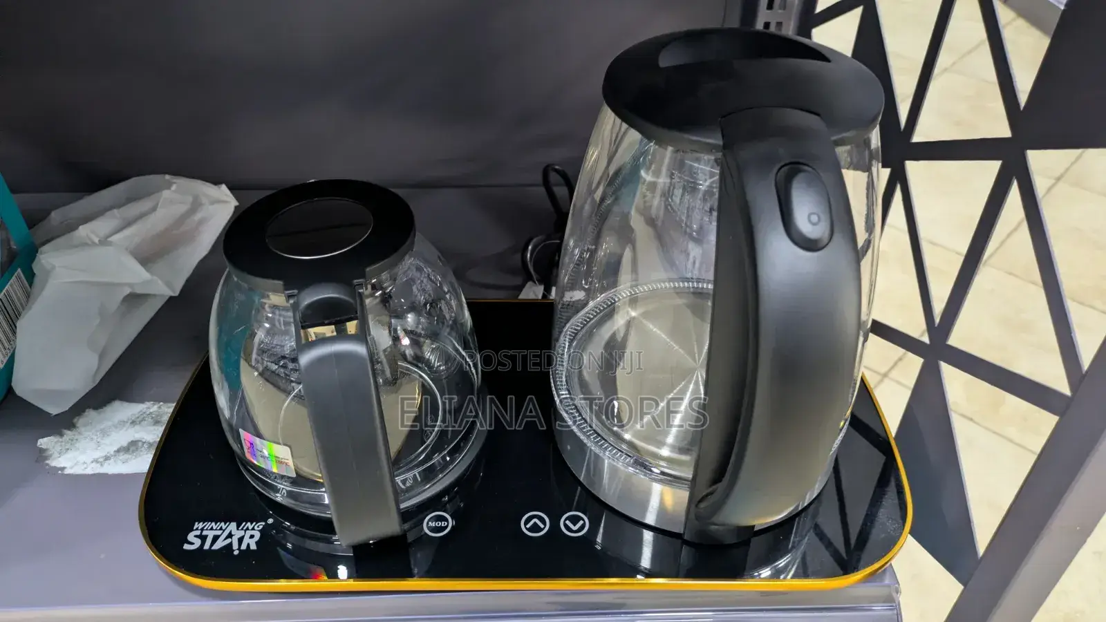 2 in 1 Winningstar Electric Glass Kettle Tea Maker Set