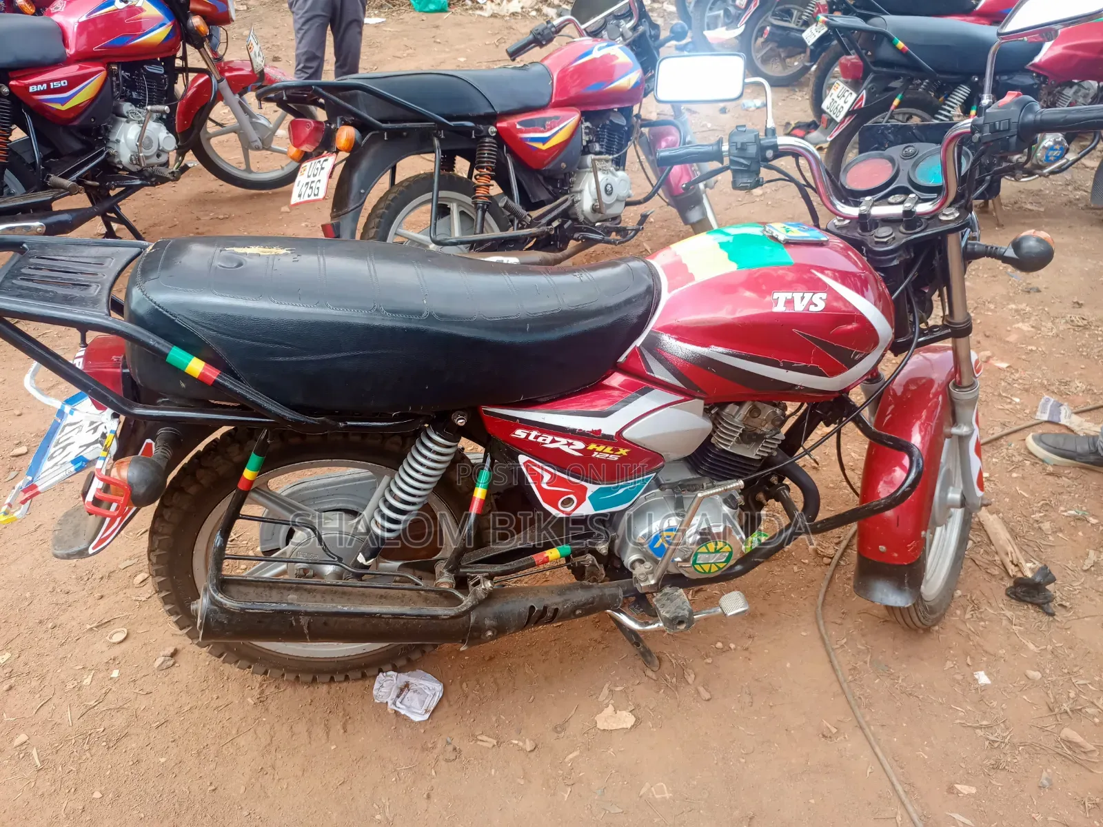 TVS HLX 125 2023 Red