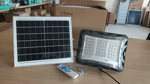 300W Solar Flood Light 20W Panel Remote IP65