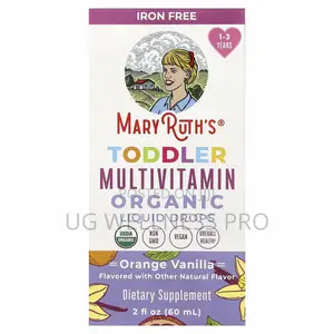 MaryRuth’s Organic Toddler Multivitamin Liquid Drops 1-3 Years 60ml