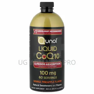 Qunol Liquid CoQ10, Orange Pineapple, 20.3 Fl Oz (600 Ml)
