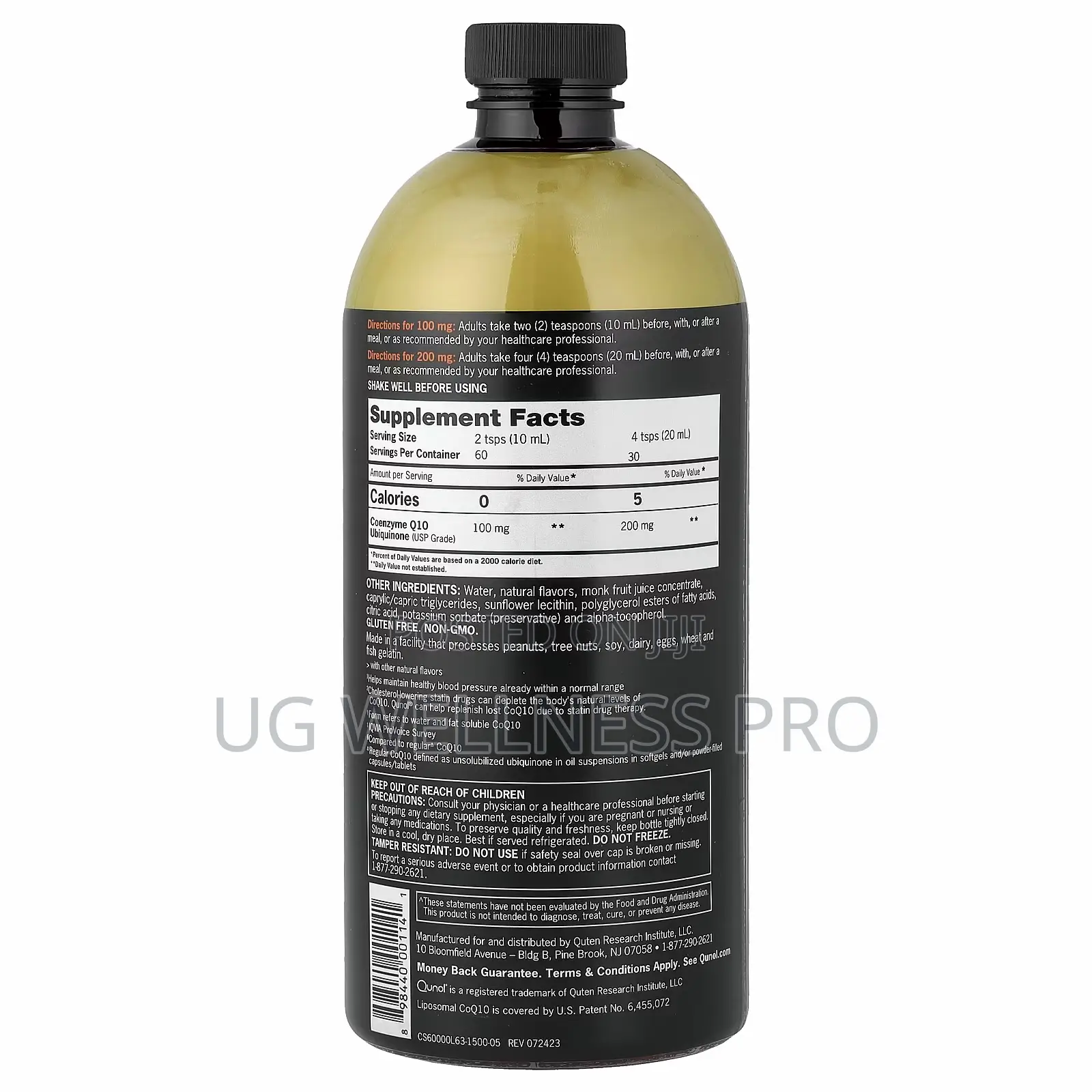 Qunol Liquid CoQ10, Orange Pineapple, 20.3 Fl Oz (600 Ml)