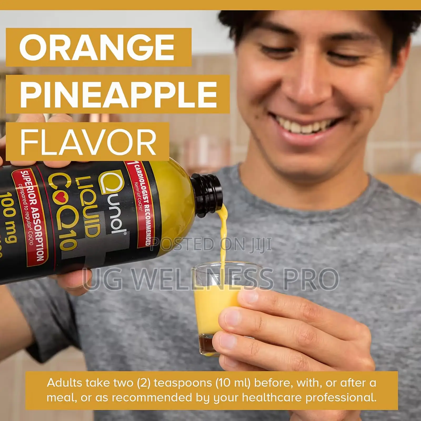 Qunol Liquid CoQ10, Orange Pineapple, 20.3 Fl Oz (600 Ml)