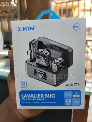 X-Kin Dual Wireless Lavalier Microphone – Smart Digital Display Case