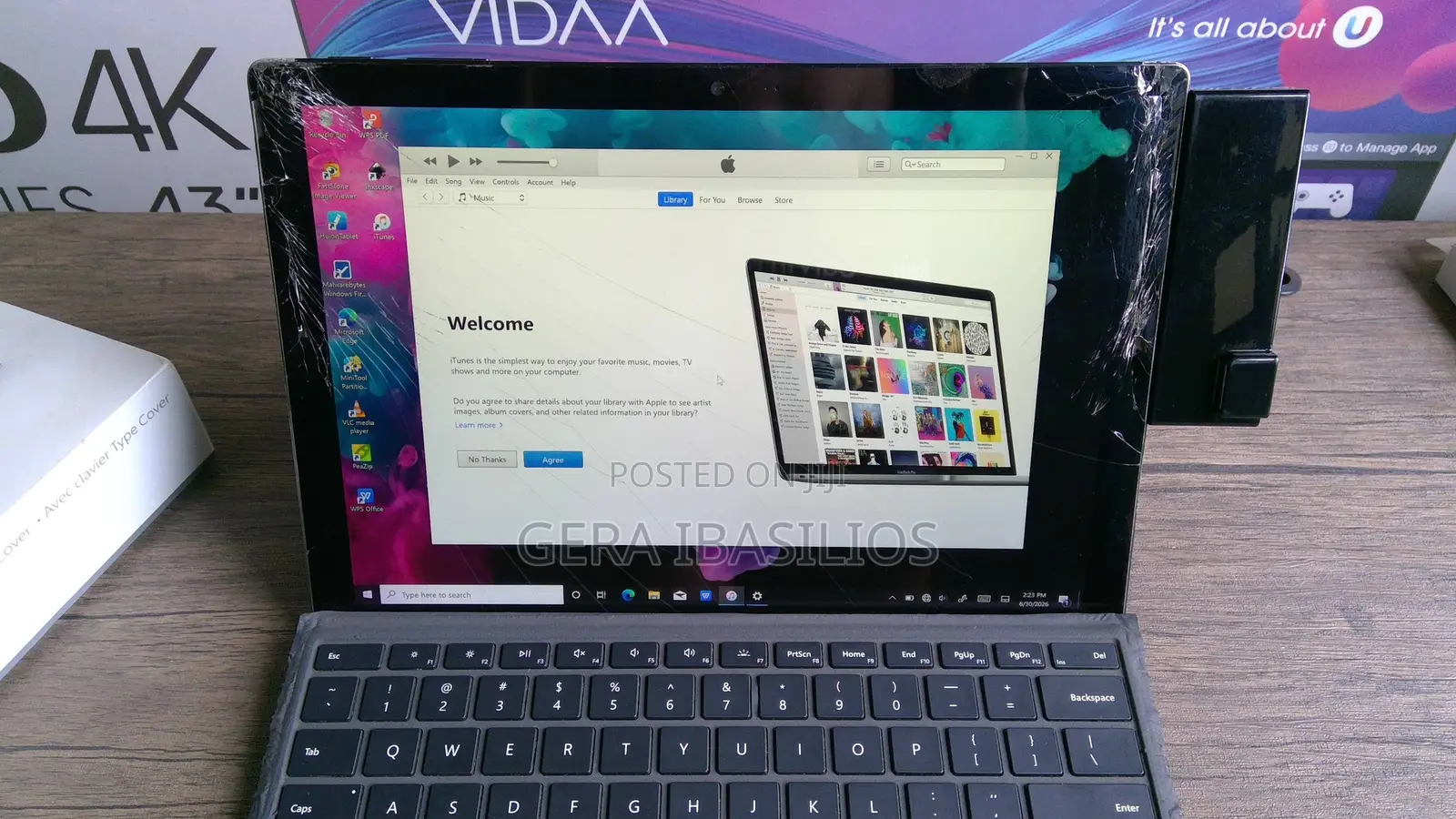 Laptop Microsoft Surface Pro 6 8GB Intel Core i5 SSD 256GB