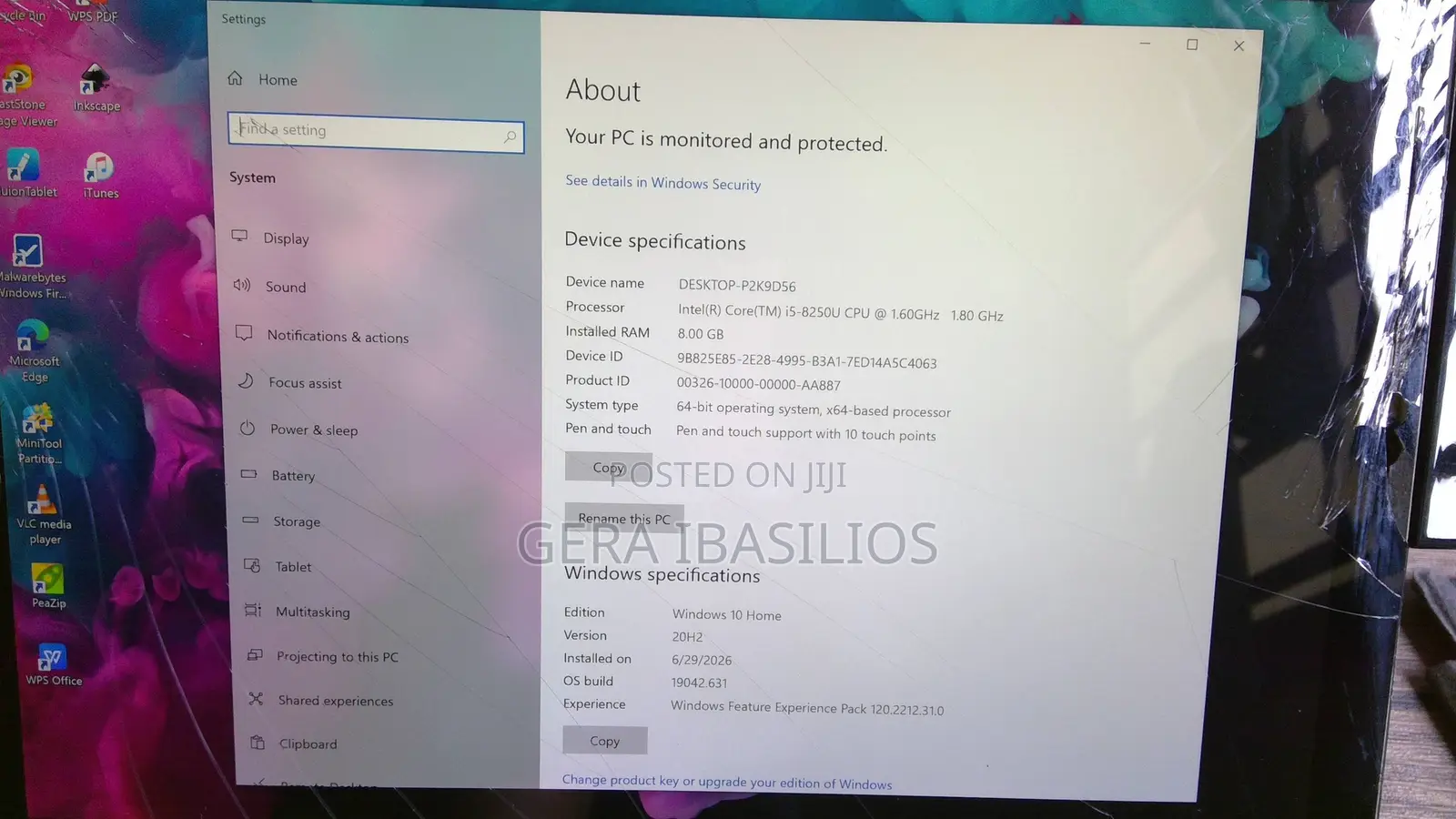 Laptop Microsoft Surface Pro 6 8GB Intel Core i5 SSD 256GB