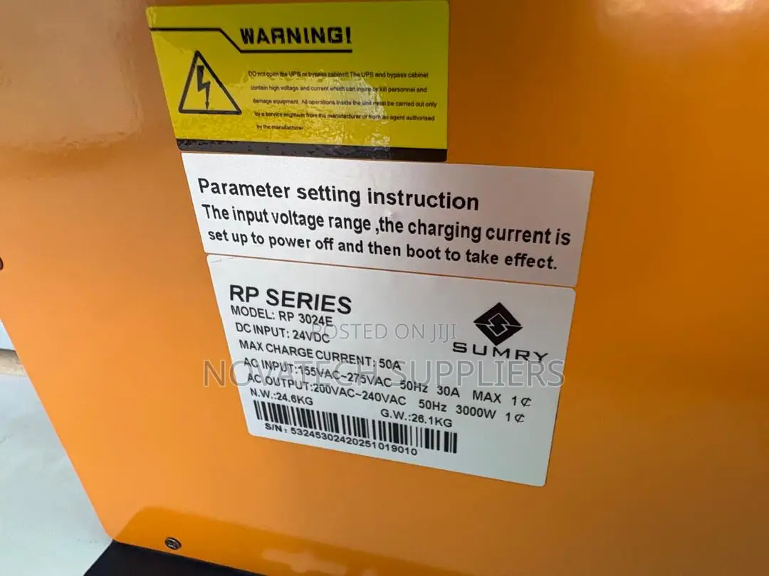 Original SUMRY RP3024E 3kW 24V Solar Inverter Charger