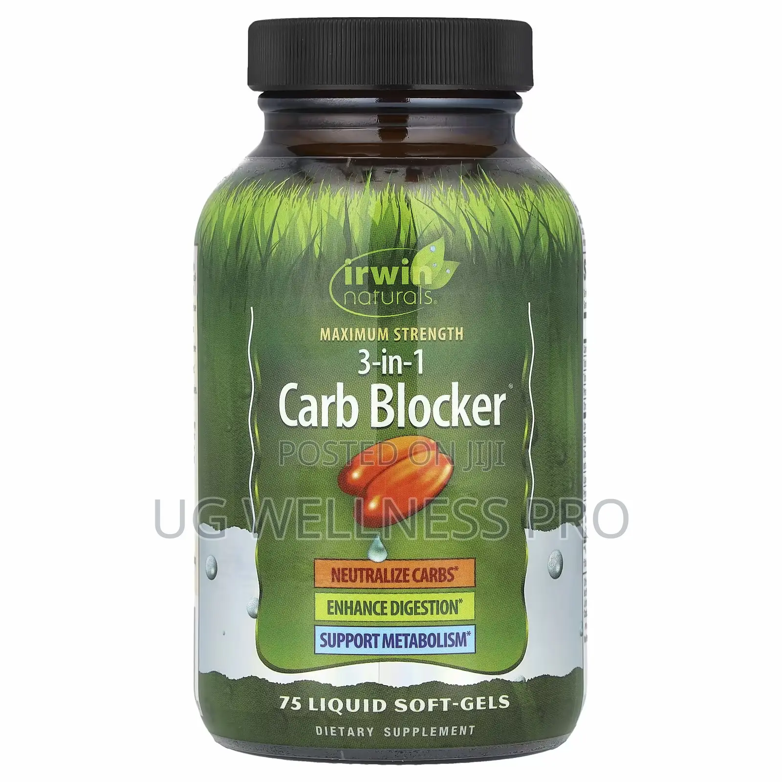 3-in-1 Carb Blocker, Maximum Strength, 75 Liquid Soft-Gels