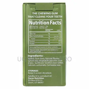 Xyloburst Xylitol Gum, Green Tea, 24 Pieces, 1.27 Oz (36 G)