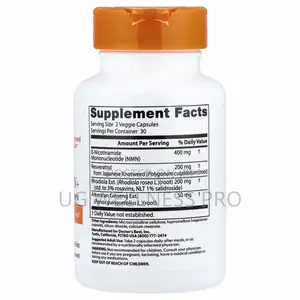 Doctor's Best NMN+ Resveratrol, Rhodiola 60 Veggie Caps