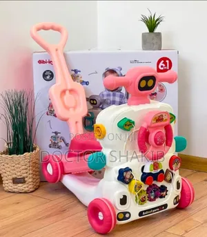 6 in 1 Baby Walker for Babies Push Walker With Music