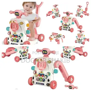 6 in 1 Baby Walker for Babies Push Walker With Music